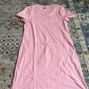 Old Navy Bubblegum Hot Pink Midi Dress